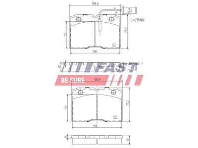 SET PLACUTE FRANA FRANA DISC FAST FT29009 1