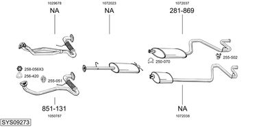 SISTEM DE ESAPAMENT BOSAL SYS09273