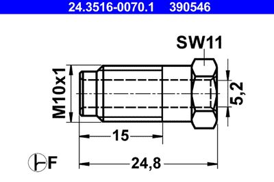 Union Bolt 24.3516-0070.1