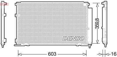 Конденсатор, кондиционер DENSO DCN50047 для TOYOTA VERSO