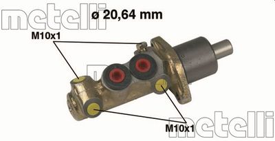 METELLI 05-0087 Ремкомплект главного тормозного цилиндра  для SEAT MALAGA (Сеат Малага)