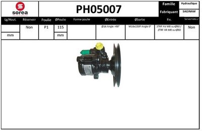 HYDRAULIKPUMPE LENKUNG EAI PH05007