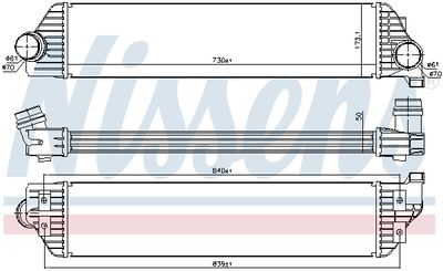INTERCOOLER COMPRESOR NISSENS 96501 5