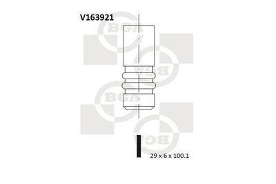 BGA V163921 Клапан выпускной  для BMW X5 (Бмв X5)