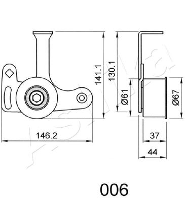 MECANISM TENSIONARE CUREA DISTRIBUTIE ASHIKA 4500006 1