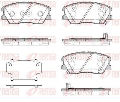 Brake Pad Set, disc brake 1884.02