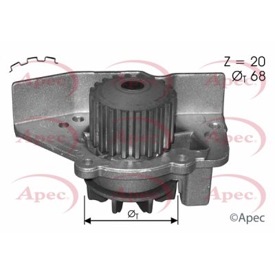 Water Pump, engine cooling APEC AWP1546