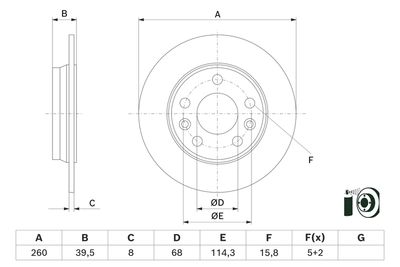 Brake Disc 0 986 479 H69