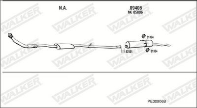 ABGASANLAGE WALKER PE30906B