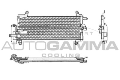 Конденсатор, кондиционер AUTOGAMMA 102639 для LANCIA Y