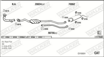 SISTEM DE ESAPAMENT WALKER CI15031