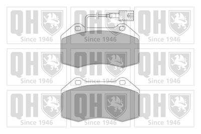 Комплект тормозных колодок, дисковый тормоз QUINTON HAZELL BP1636 для ALFA ROMEO 4C