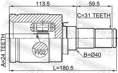 Joint Kit, drive shaft 0511-GJATLH