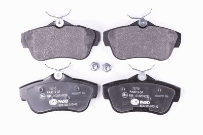 Комплект тормозных колодок, дисковый тормоз HELLA 8DB 355 013-421 для FIAT SCUDO