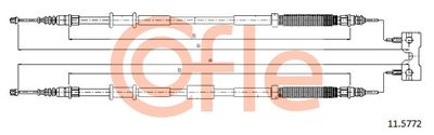 Тросик, cтояночный тормоз COFLE 92.11.5772 для OPEL CORSA