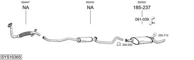 ABGASANLAGE BOSAL SYS10365