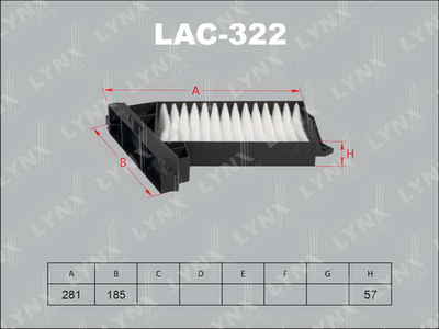 LYNXauto LAC-322 Фільтр салону 