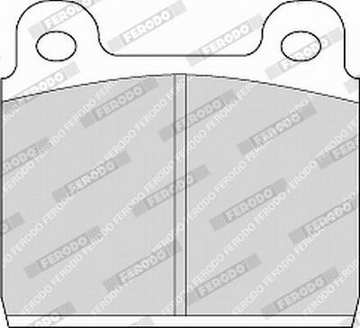 BREMSBELAGSATZ SCHEIBENBREMSE FERODO FVR84 2