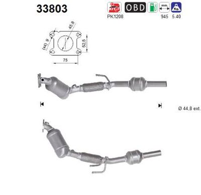 Katalizator AS 2Q0254501EX