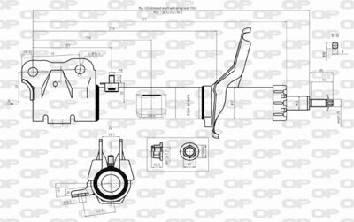 Амортизатор OPEN PARTS SAB8322.31 для MITSUBISHI OUTLANDER