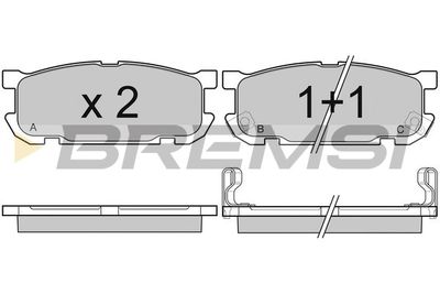 BREMSI BP2992 Тормозные колодки и сигнализаторы  для MAZDA MX-5 II (NB) 1.8 16V