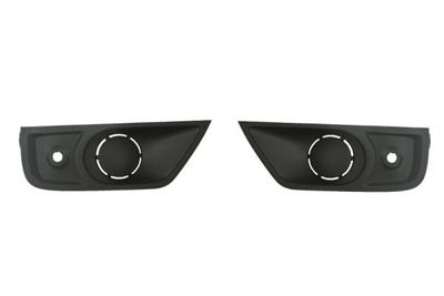 Voorbumper afdekking Voor Links/Rechts (set, met parkeersensor gaten, plastic, zwart) past: RENAULT MASTER III 06.19-05.24