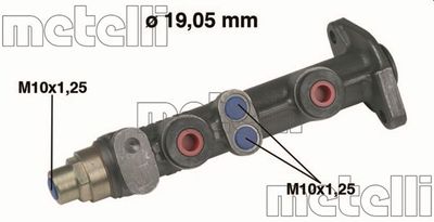 Главный тормозной цилиндр METELLI 05-0062 для FIAT 131