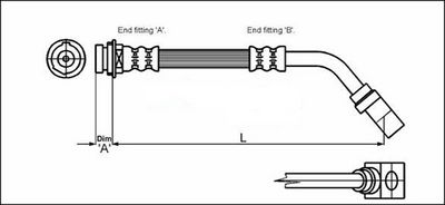 Bremseslange METZGER 4114751