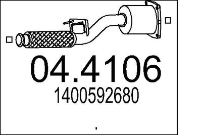 Катализатор MTS 04.4106 для LANCIA PHEDRA