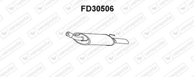 Глушитель выхлопных газов конечный VENEPORTE FD30506 для FORD PUMA