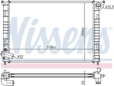 RADIATOR RACIRE MOTOR NISSENS 69703A 5
