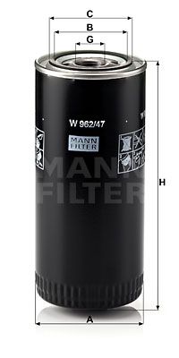 Oljefilter MANN-FILTER W 962/47