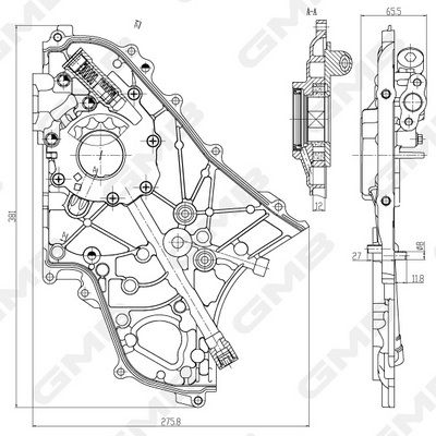 Масляный насос GMB GOAS-123A для NISSAN X-TRAIL