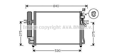 Конденсатор, кондиционер AVA QUALITY COOLING HY5090D для HYUNDAI GETZ