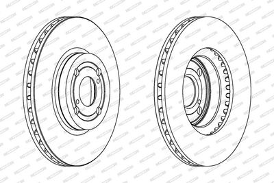 BREMSSCHEIBE FERODO DDF1461 1