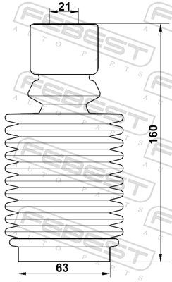 CHIT PROTECTIE PRAF AMORTIZOR FEBEST RNSHBFLUFKIT 1
