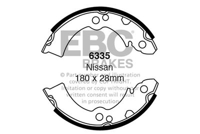 Комплект тормозных колодок EBC Brakes 6335 для NISSAN MICRA
