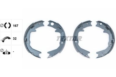 Brake Shoe Set, parking brake 91063000