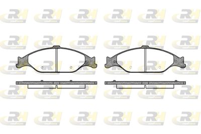 Комплект тормозных колодок, дисковый тормоз ROADHOUSE 2760.00 для FORD USA MUSTANG