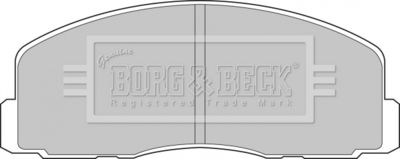 Комплект тормозных колодок, дисковый тормоз BORG & BECK BBP1262 для MITSUBISHI STARION