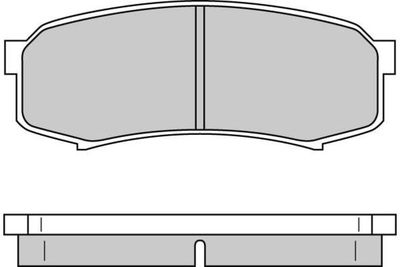 Комплект тормозных колодок, дисковый тормоз E.T.F. 12-0597 для MITSUBISHI PAJERO