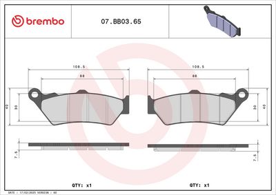BREMSBELAGSATZ SCHEIBENBREMSE