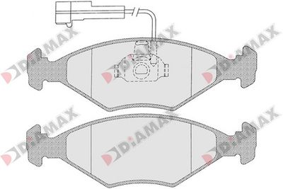 Комплект тормозных колодок, дисковый тормоз DIAMAX N09358 для FIAT PALIO