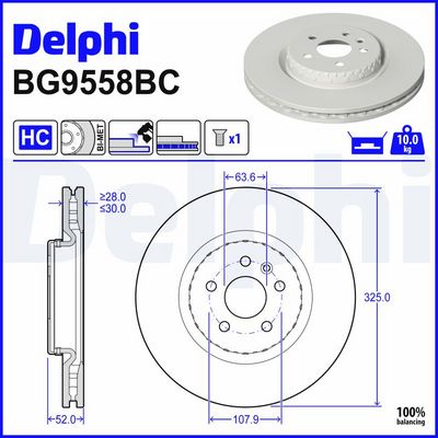 спирачен диск DELPHI