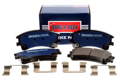 комплект спирачно феродо, дискови спирачки BORG & BECK BBP1815