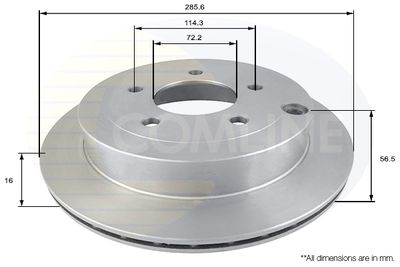 COMLINE ADC0453V Тормозные диски  для MAZDA MPV (Мазда Мпв)