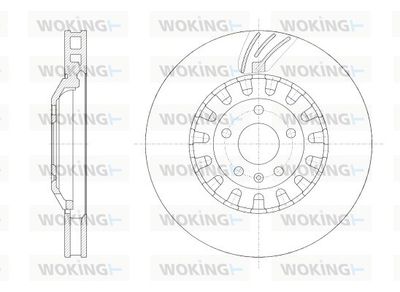 Комплект тормозных колодок, дисковый тормоз WOKING D62562.10 для VW TOUAREG