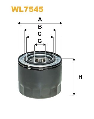 Oil Filter WIX FILTERS WL7545