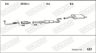 SISTEM DE ESAPAMENT WALKER RVK027134