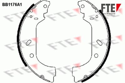 FTE 9100039 Ремкомплект барабанных колодок  для FIAT ULYSSE (Фиат Улссе)